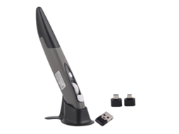 2026zentro-rato Sem Fio Óptico Pen Air Ajustável 500/1000dpi Para Computadores Laptop Cinza 2.4ghz