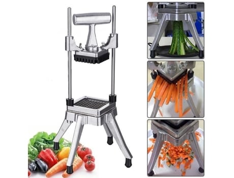 Cortador de legumes multifuncional em aço inoxidável - Corpo em alumínio lâminas em aço inoxidável - 9,5 mm ALLONSCD