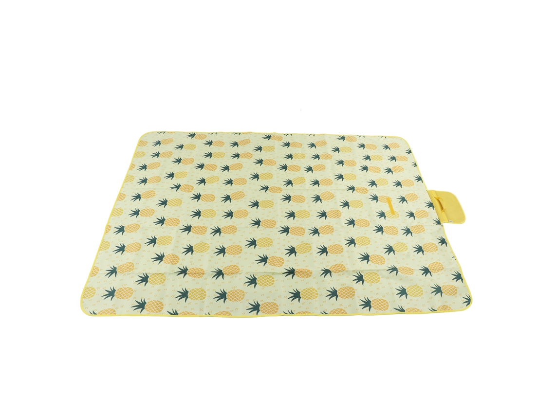 Manta De Piquenique Plegable De Oxford Suave Extra Grande Alfombra De Arena Para Praia Camping Trekking Viagem Exterior Amarela