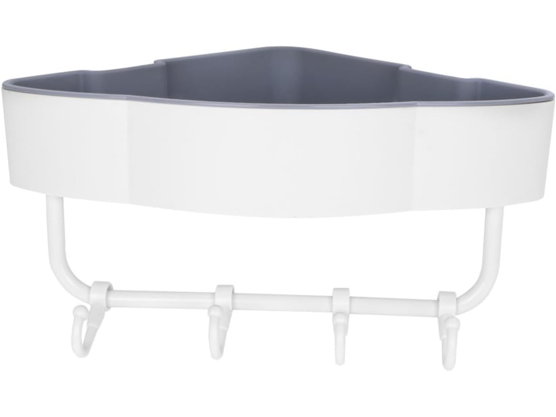 Organizador De Canto Triangular Para Banheiro Anneome, Sem Furos, Com Armazenamento Versátil E Ideal Para Cantos
