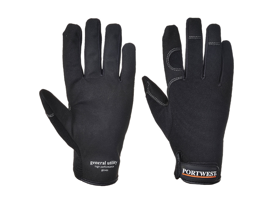 Luva De Propósito Geral De Alto Desempenho Conforto Durabilidade / Preto / M Portwest