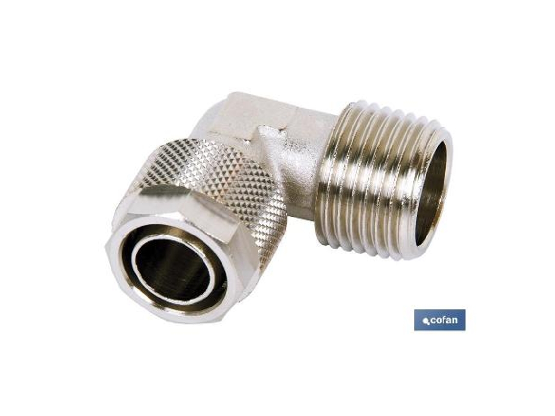 Codo conico macho t-6/4 r-1/4