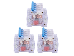 Interruptor Circuito Dz47‑63 4p6~63a Caixa Transparente Disjuntor