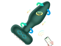 Vibrador Anal Plug Anal Para Homens E Mulheres, Brinquedo Sexual Para Adultos Com Controlo De Aplicação Verde Siurn