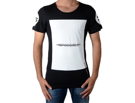 T-Shirt de Homem CELEBRY TEES Impossible Celebrity Preto (XS)