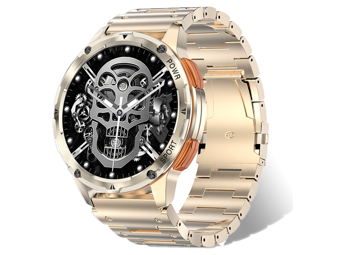 (dourado) Smartwatch Masculino Com Visor Amoled Ultra Hd De 1,43 Polegadas (pode Atender/fazer Chamadas)