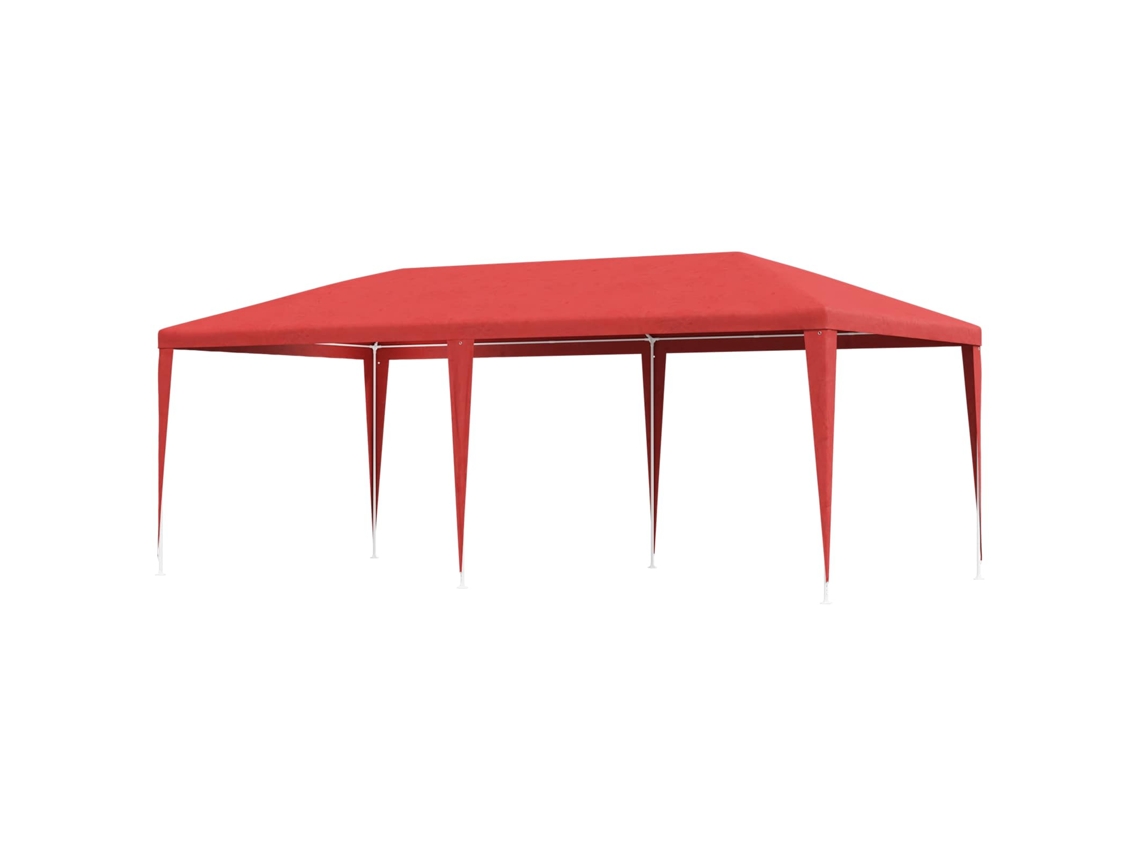 Vidaxl Tenda De Festa Vermelho 600 X 300 X 255 Cm Pe E Aço
