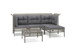 Garden Lounge Set, Garden Lounge Sets Vidaxl Cinzeto Rattan / Vime (n/a)