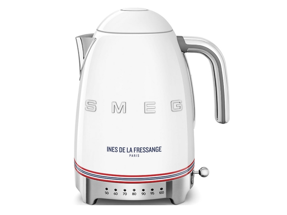 Chaleira Elétrica Branca de 1,7l e 2400w Klf04idfeu SMEG