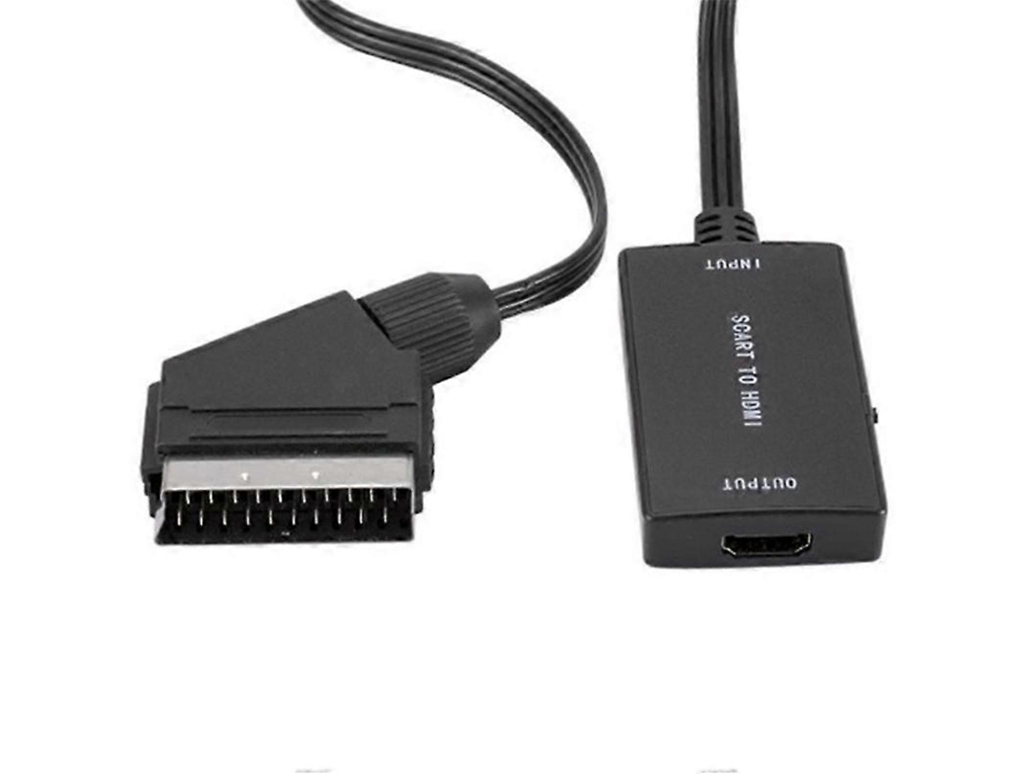 Adaptador Scart Para Conversor De Áudio E Vídeo Cablebox Com Suporte Para Conversão Hd 1080p Hengjian