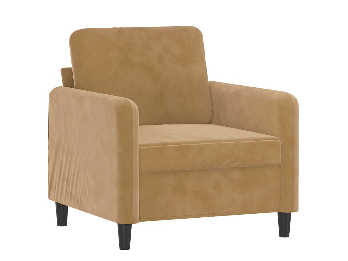Sofa Chair, Sofa Chairs Vidaxl Marrom Veludo (n/a)