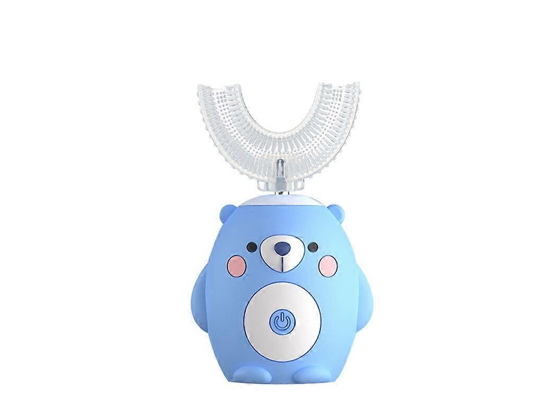 Escova de Dentes Infantil Automática em Formato U com Rotação 360°, Elétrica, para Crianças 2 a 15 Anos. GOKOCO