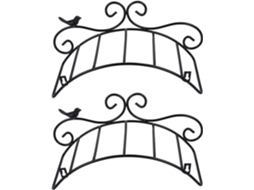 Organizador de Mangueira de Jardim de 2 Peças, Preto, Conjunto Decorativo para Jardim. SFUSHOS
