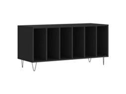 Record Cabinet, Record Cabinets Vidaxl Preto Madeira Processada (n/a)