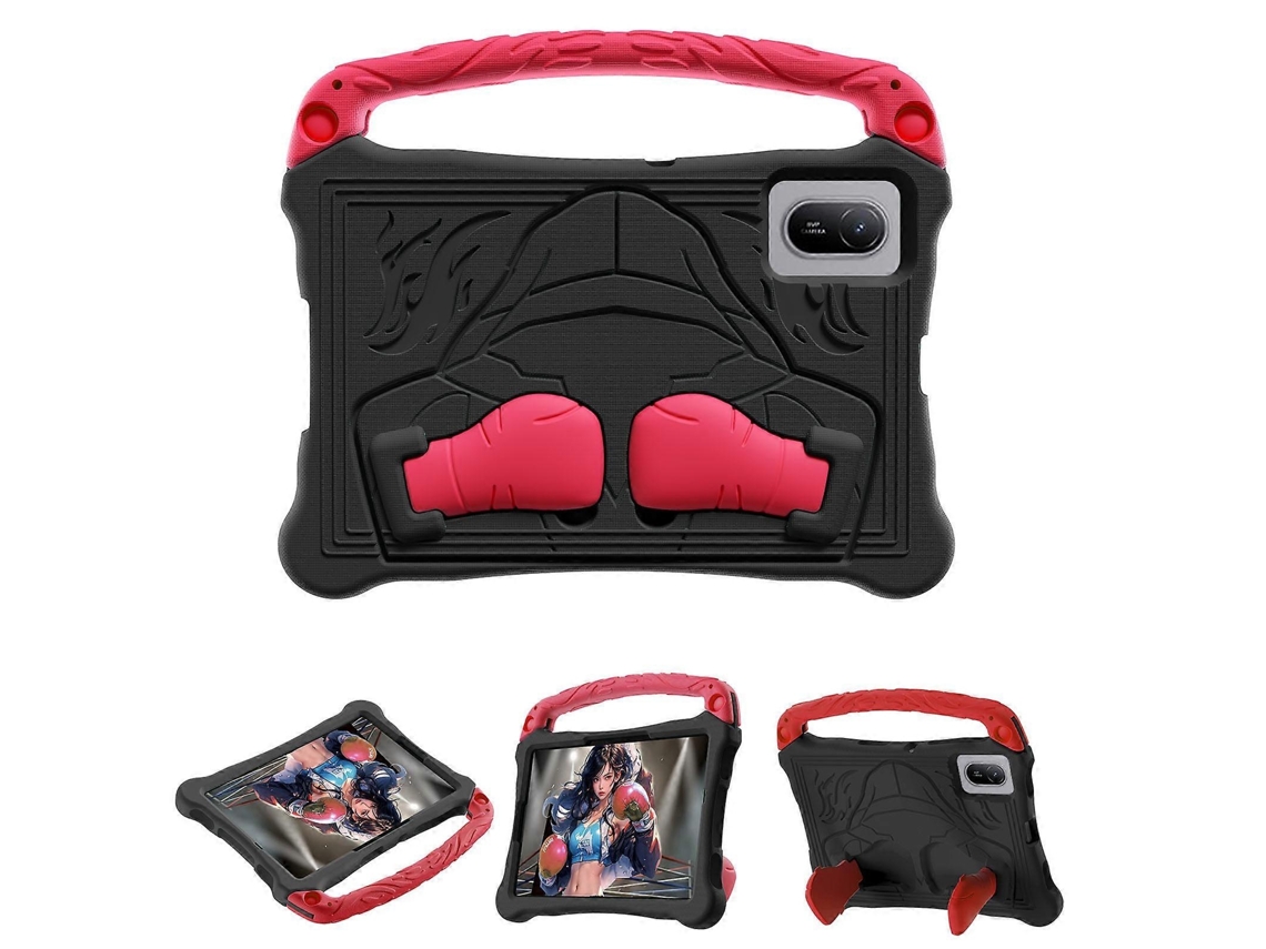 Capa Infantil Eva Com Suporte E Alça Para Huawei Matepad Se 11, Vermelho Elysve