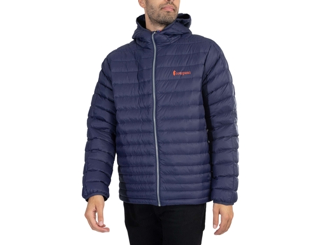 Casaco De Homem Cotopaxi Capuz Fuego Down Nylon Azul (l)