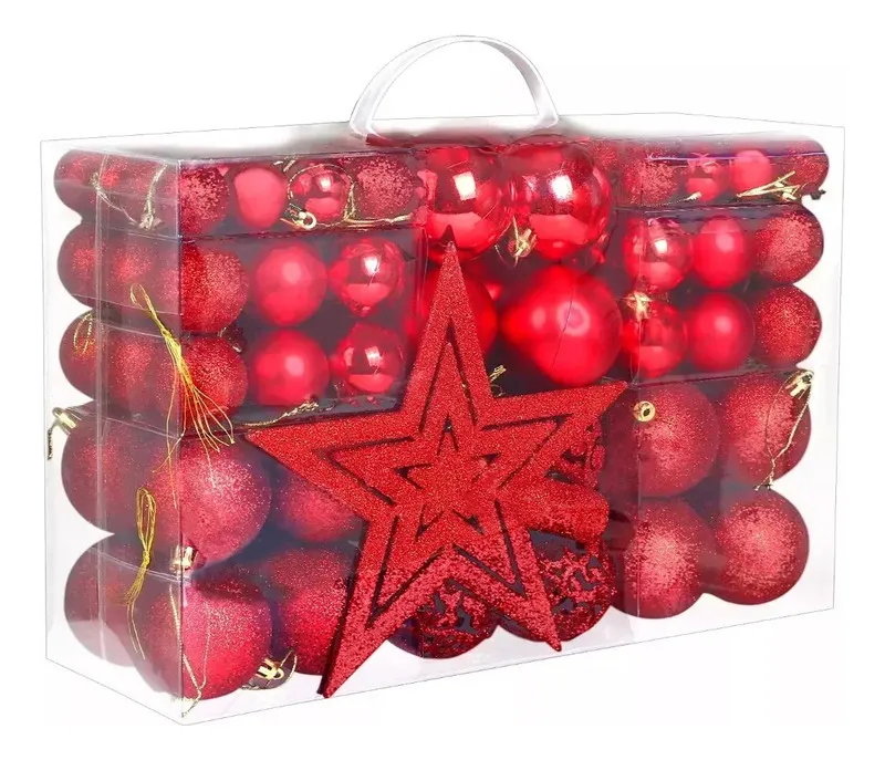 Novo Pacote De Bolas De Decoração De Natal Com Formatovayotoy