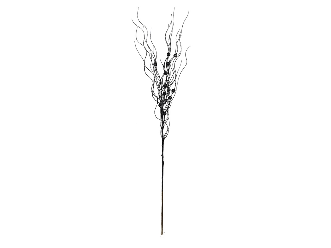 Árvore de Natal com Cabelos de Dragão Preto, 43cm LAXISCREED