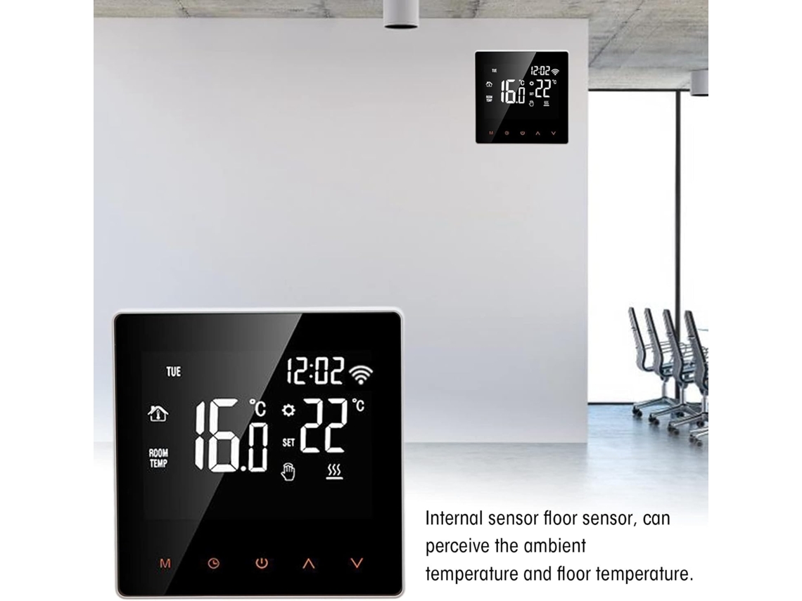 Termostato LCD SFUSHOS com Controle de Voz para Aquecimento Elétrico