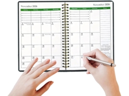 Caderno Organizador Com Diário E Calendário, Agenda Mensal 2026-2028, Multianual, Para Planejamento, Reuniões