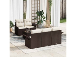 Vidaxl Conjunto De Sofá De Jardim 6 Unid. 5-número De Lugares