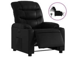 Electric Recliner Chair, Electric Recliner Chairs Vidaxl Preto Couro Artificial