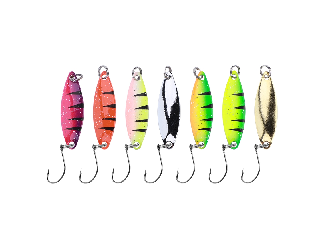 Isca Artificial de Spoon com 7 Peças Multicolorido