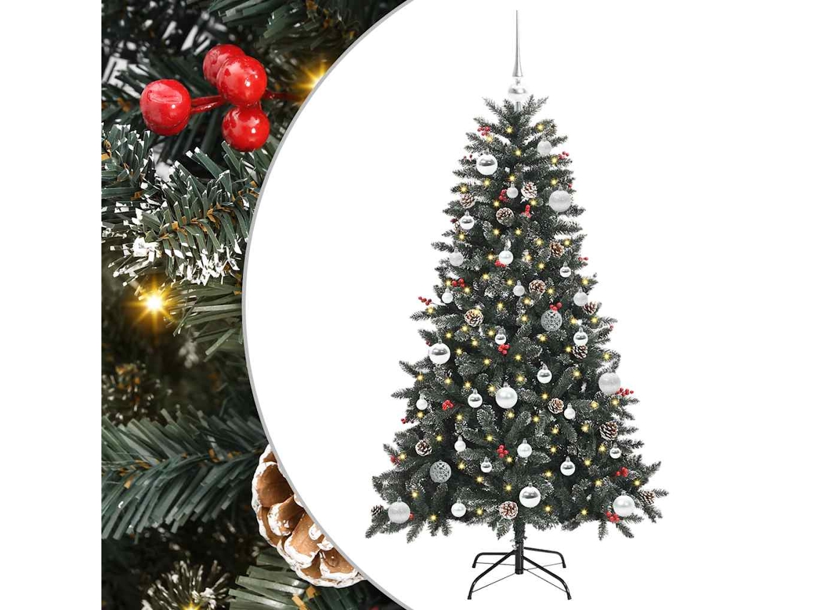 Conjunto 1 Árvore De Natal Moderna Vidaxl Verde Pvc (150 Cm)