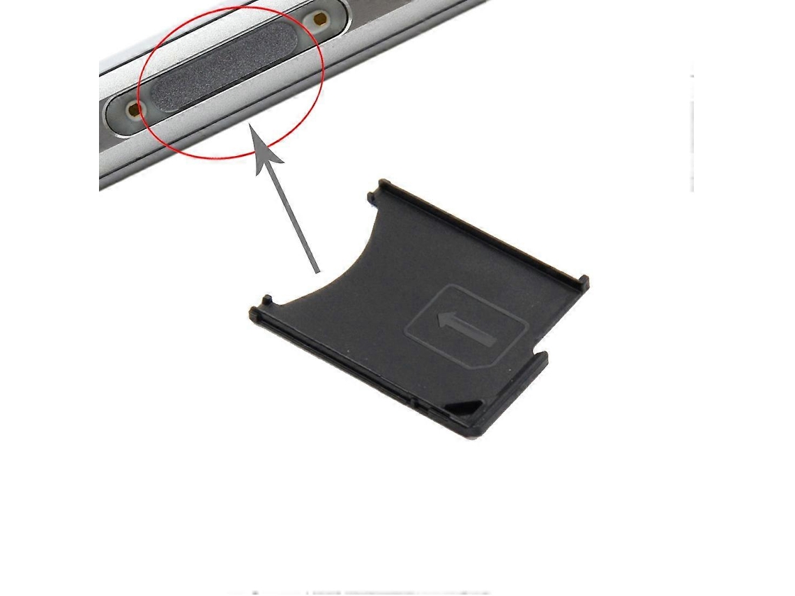 Bandeja De Cartão Para Sony Xperia Z / L36h (preta)