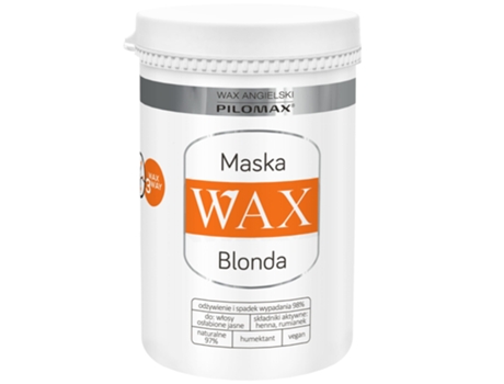 Máscara Para Cabelo Cera Angielski Pilomax Natur Classic Blonda 480 Ml