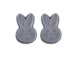 Conjunto De 2 Formas De Silicone Para Bolo Em Formato De Coelho, Flexíveis E Antiaderentes, Para Desenformar Com Facilidade E Criar Sobremesas Criativ