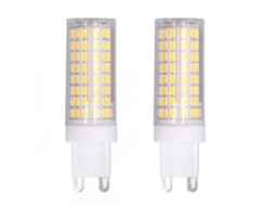 Lâmpada G9 Led Ajustável 10w Luz Natural 102 Leds Proteção Ocular para Lustre Lâmpada de Mesa 2pcs Ac100 120v