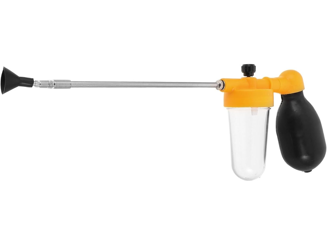 Aplicador Manual de Pó de Terra Diatomácea Inoomp para Polinização Uniforme, Feito de Plástico e Aço Inoxidável, com CHABERLU