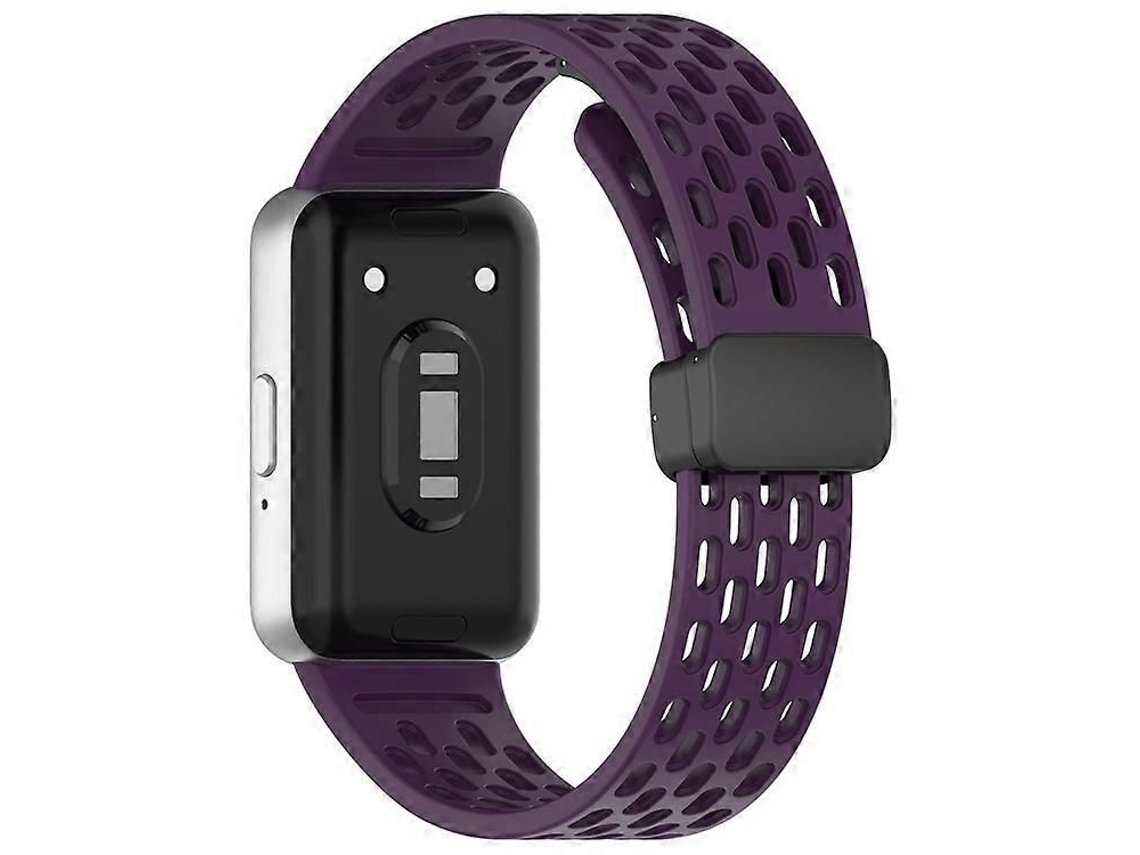 Pulseira De Silicone Magnética Compatível Com Samsung Galaxy Fit3 R930 Para Smartwatch.