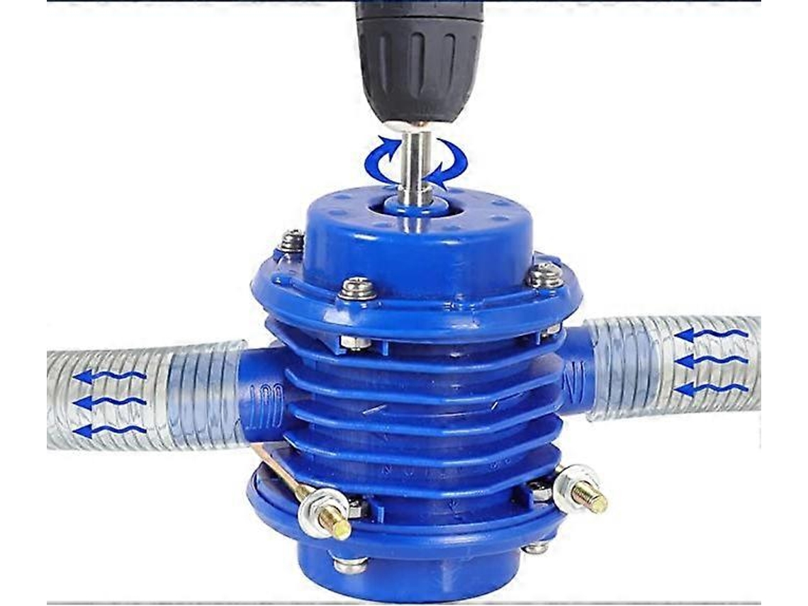 Bomba de Água para Furadeira 2400 L/h 2000 3000 Rpm Uso de Óleo e Água Azul