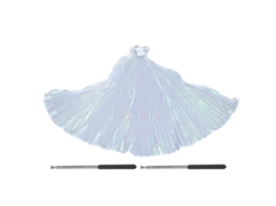 Traje de dança do ventre com asas LED luminosas e varas para carnaval, festa, palco, 95cm S/MARCA