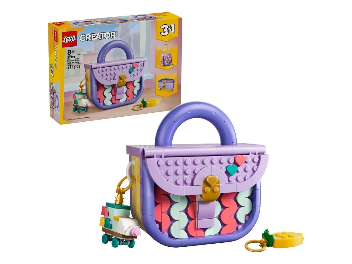 Lego® 31391 Creator Bolsa Artística 3 em 1 com Compartimento para Brinquedos
