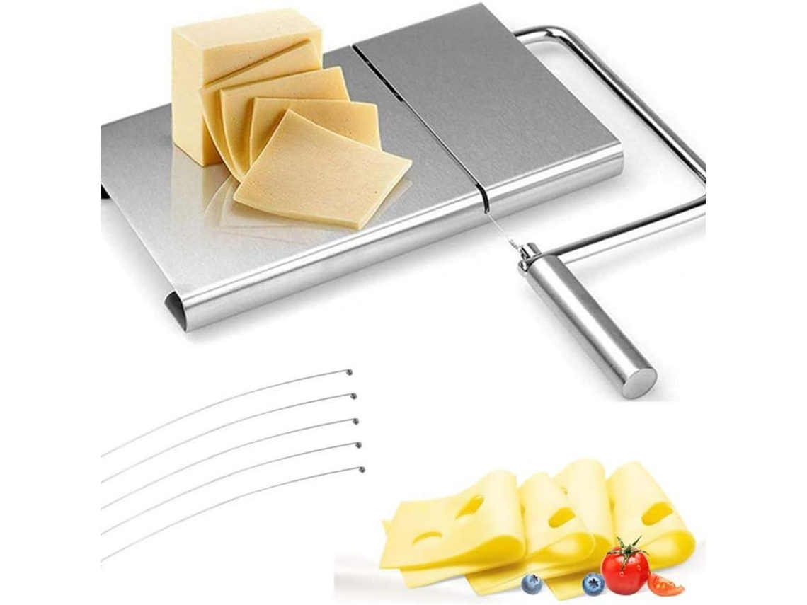 Cortador De Queijo, Fio Aço Inoxidável Para Queijo Duro E Aquaforge