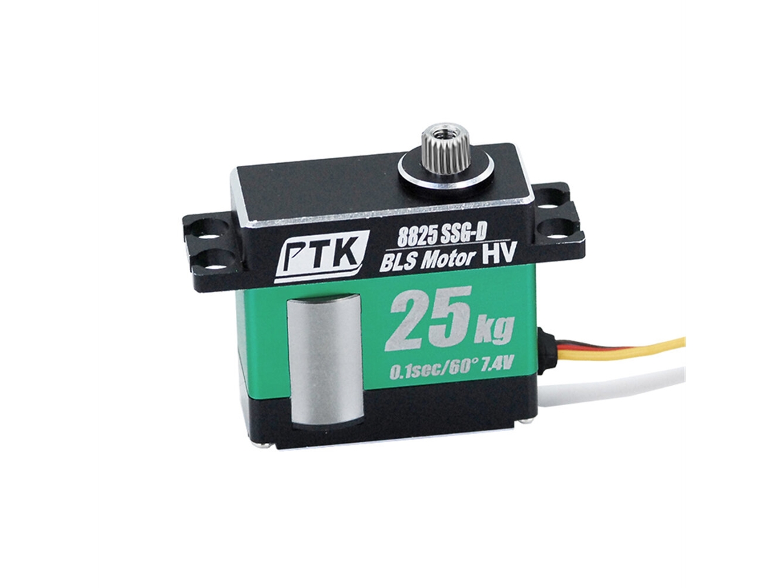 Servo Brushless PTK 8825 SSG DPTK 8825 SSG D para RC com Engrenagens Metálicas de 25 kg para Helicópteros, Drones e Robôs de Modelismo RC MDUG