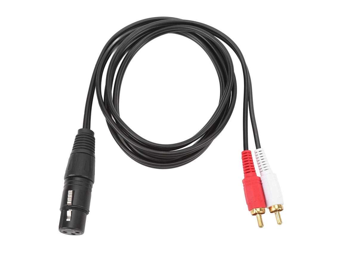 Cabo Xlr Divisor Y Fêmea 4.9ft 22awg Ofc Para Amplificador Mixer Microfone