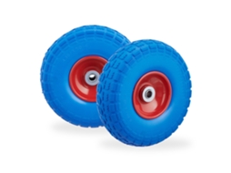 Conjunto de 2 Pneus Pu para Carrinho De Mão Antifuros