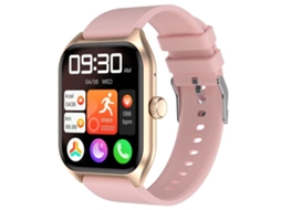 Smartwatch Qx5 Frecuencia Cardíaca Spo2 Bp Monitor de Temperatura Smartwatch Health Monitor Bt Call Activity Tracker Pink