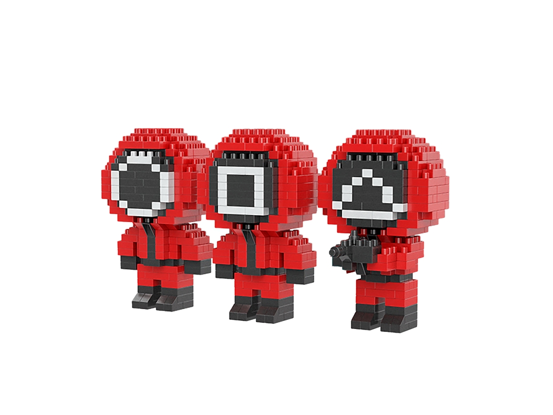 Blocos De Montar Em Miniatura Para Construção De Uma Represa De Lulas. 3 Guardas. 700 Peças, 8x4x4 Cm Cada.