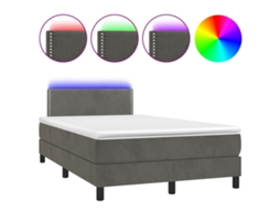Box Spring Bed, Box Spring Beds Vidaxl Cinzeto Veludo (120 X 200 Cm)
