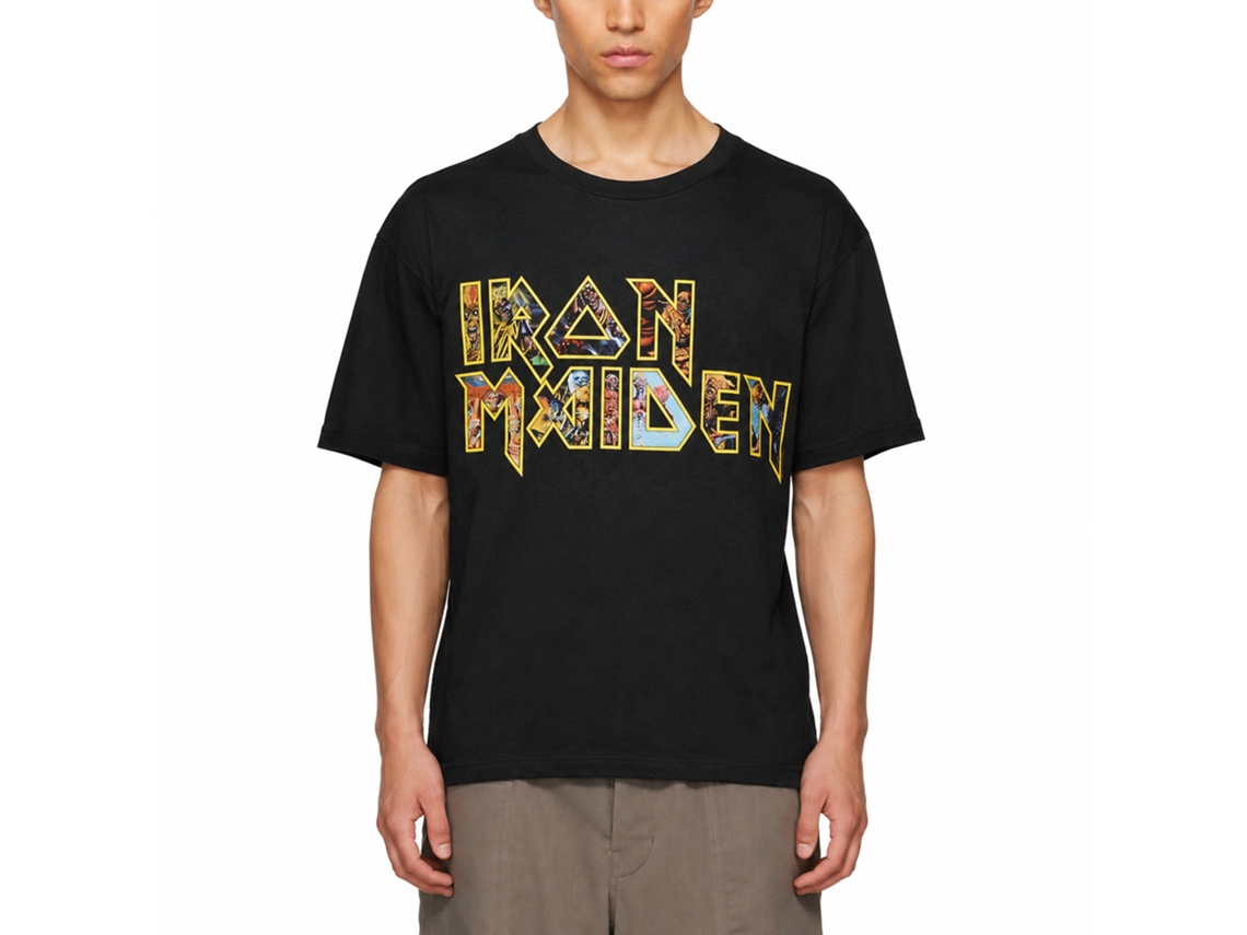 Iron Maiden Eddie Logo T-shirt Classic Unisex Adults Size:s