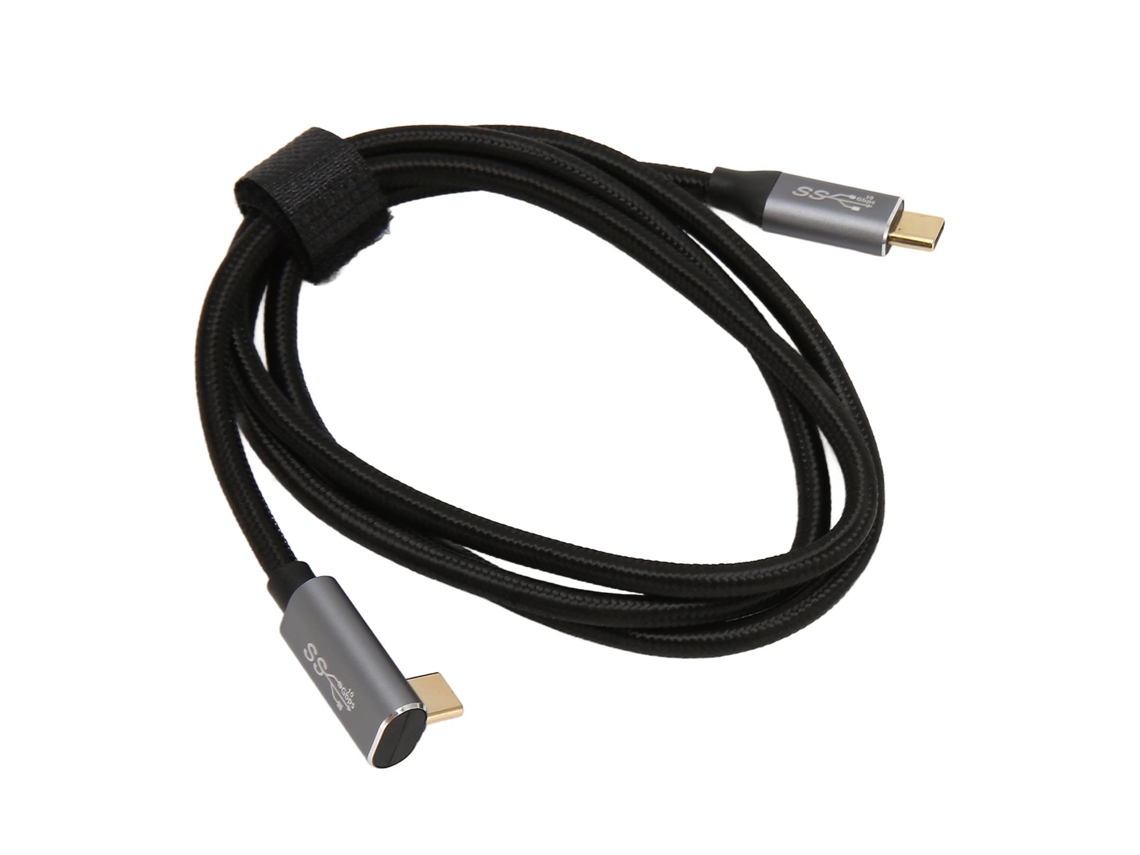 Cabo Mali Usb C com Ângulo de 90°, 100w, Usb3.1 Gen2, 10gbps, 4k