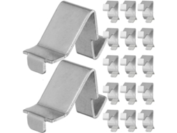 Conjunto De 8 Peças Com 50 Clipes De Metal Para Prateleiras (mm), Mini Clipes Reforçados Para Suportes.