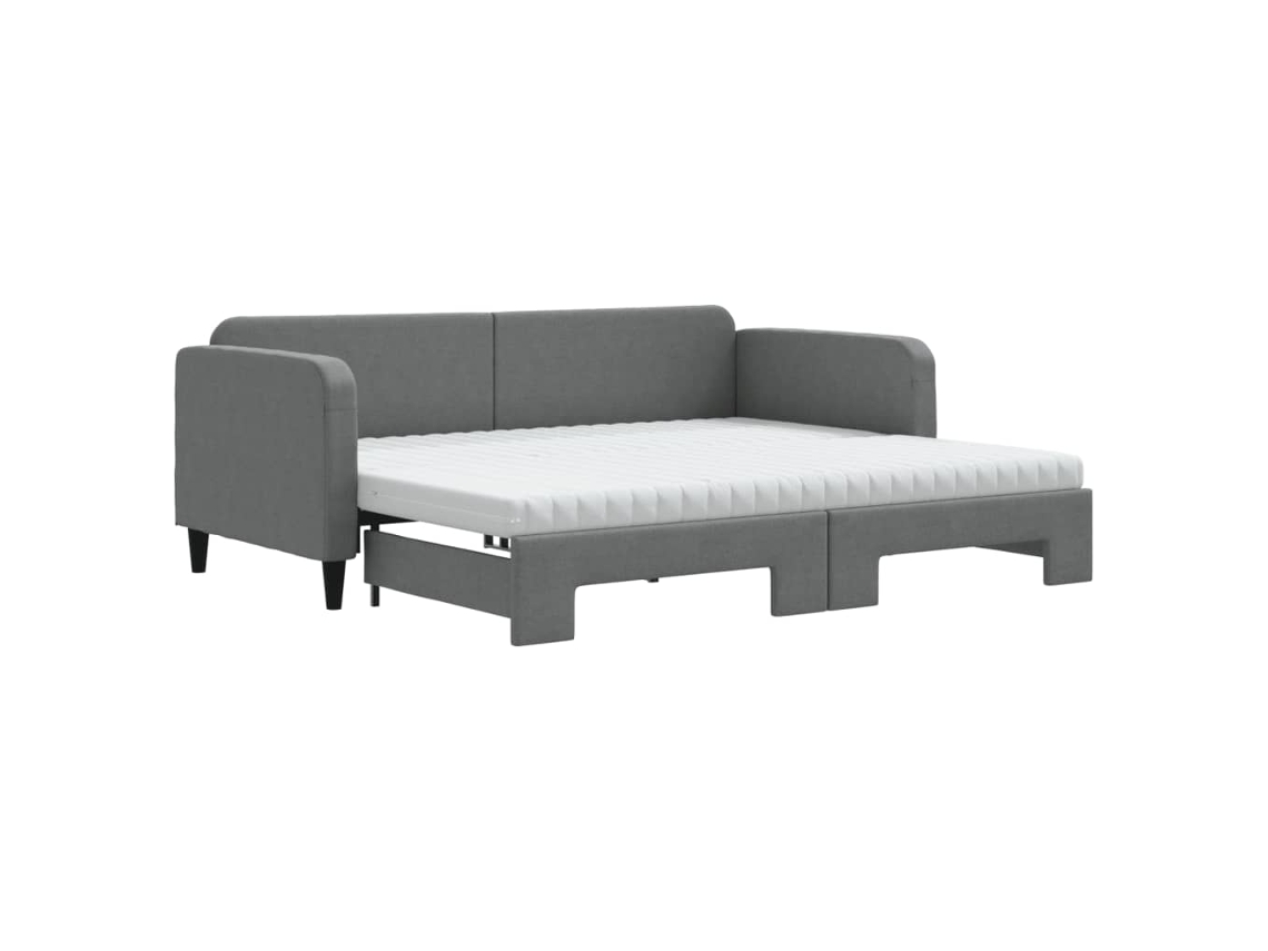Daybed With Trundle, Daybeds With Trundles Vidaxl Cinzeto Tecido (90 X 200 Cm)