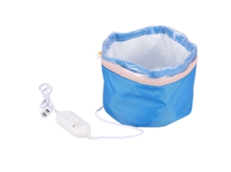 2026 gorro de Calor para Mascarilla Capilar com Controle de Temperatura e Proteção Steamer Elétrico Azul