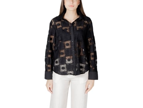 T-shirt De Mulher Vila Clothes Blouses Viveca Bfs Preto (38)